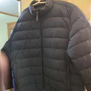 Calvin Klein Men's Dark Blue Puffer Coat
